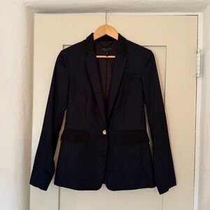 Navy & black Single-Button Women's Blazer - Rag & Bone